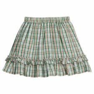 Little English - Mistletoe Tartan Flounce Skirt